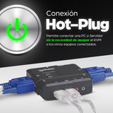 Manhattan Switch KVM Compacto de 2 Puertos interruptores kvm 2 USB USB VGA