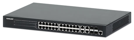Intellinet Commutateur réseau (switch) Gigabit Ethernet PoE+ 24 ports administrable via le Web avec 4 ports combo Base-T