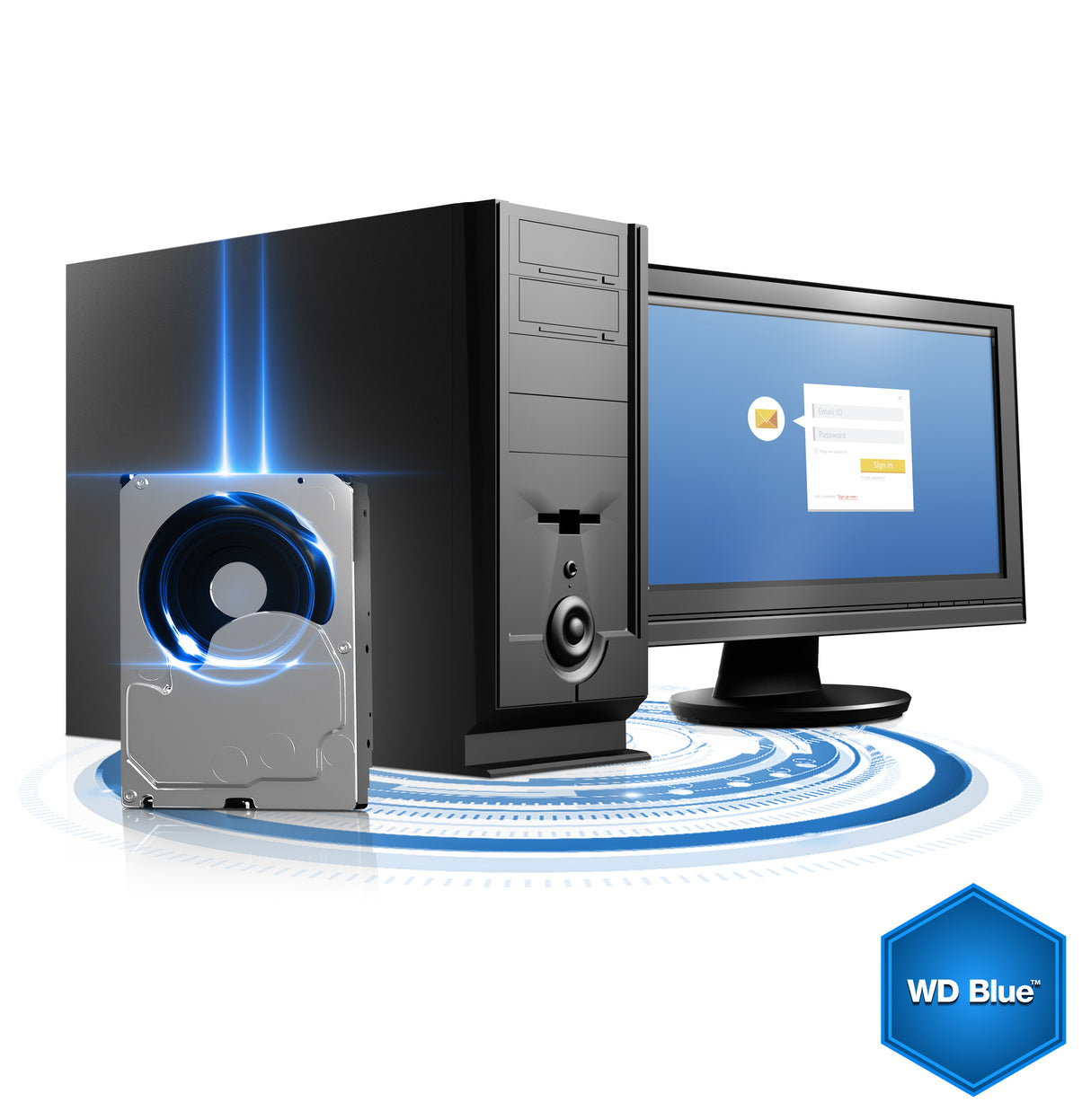 Western Digital Blue disco duro interno 1 TB 5400 RPM 64 MB 3.5" Serial ATA III