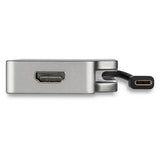 HP Adaptador USB-C de Vídeo Multipuertos - de Aluminio - 4K 30Hz - Gris Espacial Adaptadores gráficos USB Si Si Gris