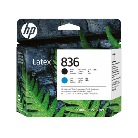 HP Cabezal de impresión HP Latex 836 negro/cian Impresora Inyección de tinta térmica