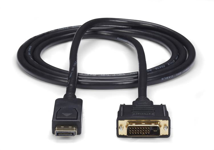 StarTech.com Cable 1,8m Adaptador de Vídeo DisplayPort a DVI - Conversor DP - Hasta 1920x1200 - Pasivo Cable Derecho Derecho Oro 1,8 m