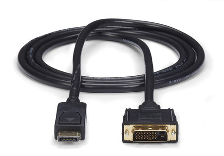 StarTech.com Cable 1,8m Adaptador de Vídeo DisplayPort a DVI - Conversor DP - Hasta 1920x1200 - Pasivo Cable Derecho Derecho Oro 1,8 m