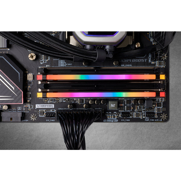 Corsair Vengeance RGB CMW16GX4M2C3600C18 módulo de memoria 16 GB 2 x 8 GB DDR4 288-pin DIMM, 3600 MHz, Negro