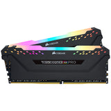 Corsair Vengeance RGB CMW16GX4M2C3600C18 módulo de memoria 16 GB 2 x 8 GB DDR4 288-pin DIMM, 3600 MHz, Negro