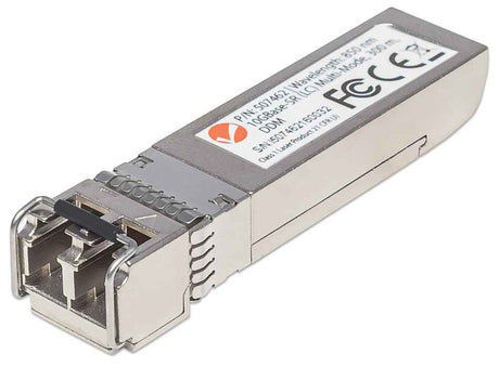 Intellinet Module émetteur-récepteur de réseau SFP+ fibre 10 Gigabit, 10GBase-SR (LC) multimode, 300 m, 850 nm, conforme MSA, équivalent Cisco SFP-10G-SR, garantie de 3 ans módulos de red del transceptor SR 11100 Mbit/s SFP+ Si