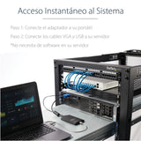 StarTech.com Adaptador Crash Cart USB con Transferencia de Ficheros y Captura de Vídeo Interruptores KVM 1 USB Full HD