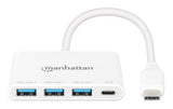 Manhattan 168434 hubs de interfaz USB 3.2 Gen 1 (3.1 Gen 1) Type-C 3 1 4