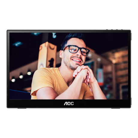 AOC 16T3E televisor y monitor portátil Negro 39.6 cm (15.6") 1920 x 1080 Pixeles, 262000 de colores