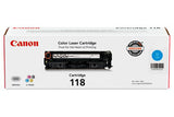 Canon Cartridge 118 Cyan Cartucho de Tinta imageCLASS MF8350Cdn Original Negro, Cian, Magenta, Amarillo