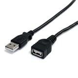 StarTech.com Cable de 3m de Extensión USB 2.0 - Macho a Hembra USB A - Extensor - Negro, 0.48 Gbit/s