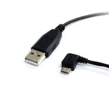 StarTech.com Cable de 1,8m USB A a Micro USB B Acodado a la Izquierda Cable USB 2.0 USB A Micro-USB B Macho/Macho