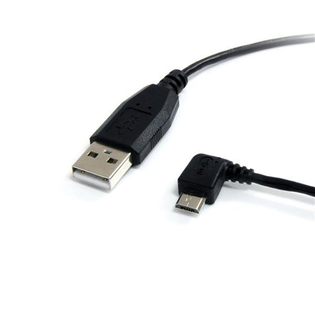 StarTech.com Cable de 1,8m USB A a Micro USB B Acodado a la Izquierda Cable USB 2.0 USB A Micro-USB B Macho/Macho