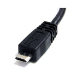 StarTech.com Cable Adaptador de 15cm USB A Macho a Micro USB B Macho para Teléfono Móvil Carga y Datos - Negro Cables US