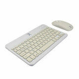 Perfect Choice Genova teclado Ratón incluido Universal RF inalámbrico + bluetooth Español Gris, Interruptor de llave de 