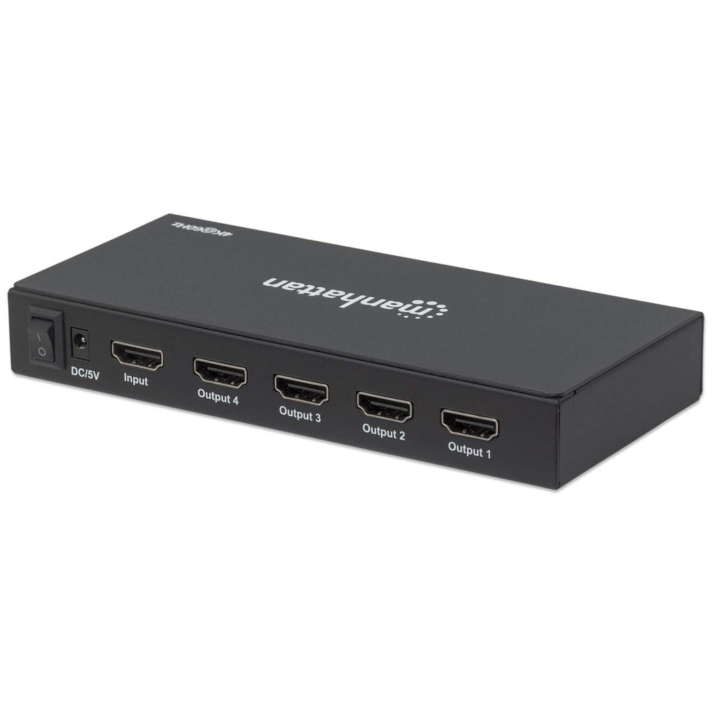 Manhattan Video Splitter HDMI 4K de 4 puertos divisores de vídeo HDMI 4x HDMI 2.0 5