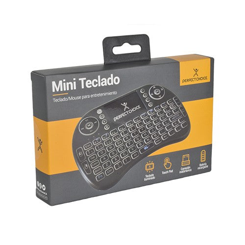 Perfect Choice PC-201007 teclado para dispositivos móviles Negro, Touchpad, Cualquier marca, Inalámbrico