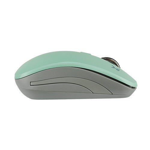 Perfect Choice PC-044819 ratón Oficina Ambidiestro RF inalámbrico Óptico 1600 DPI, Gris, Turquesa