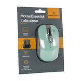 Perfect Choice PC-044819 ratón Oficina Ambidiestro RF inalámbrico Óptico 1600 DPI, Gris, Turquesa