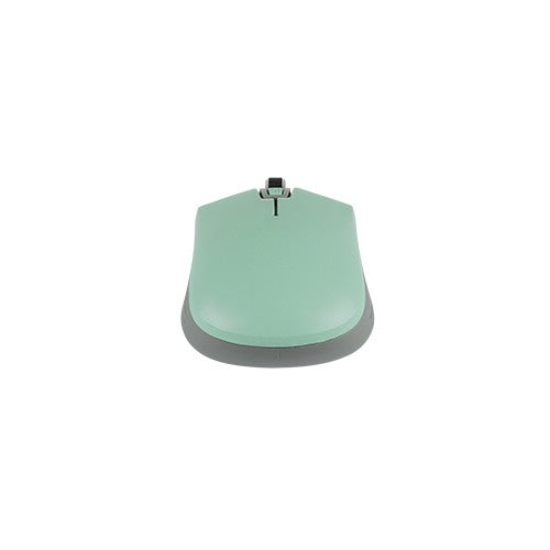 Perfect Choice PC-044819 ratón Oficina Ambidiestro RF inalámbrico Óptico 1600 DPI, Gris, Turquesa