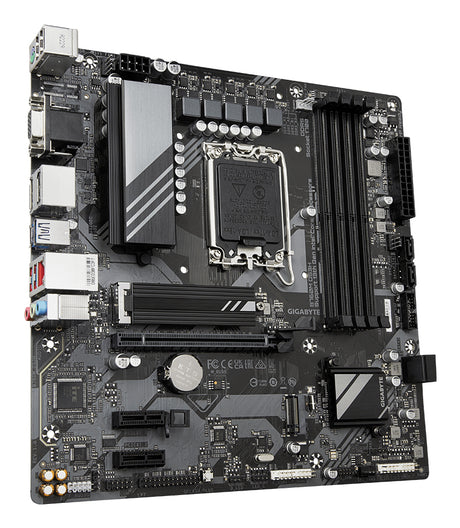 GIGABYTE B760M DS3H Placa Base - Compatible con procesadores Intel Core de 14ª generación, VRM digital de 6+2+1 fases, hasta 7600MHz DDR5 (OC), 2x PCIe 4.0 M.2, LAN 2.5GbE, USB 3.2 Gen placas base Intel LGA 1700 LGA 1700 DDR5-SDRAM