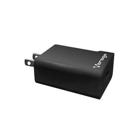 CARGADOR DE PARED VORAGO FAST CHARGE 3.0A 1XUSB-A NEGRO AU-302-BK