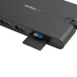 StarTech.com Docking Station USB-C con HDMI y VGA - para Mac y Windows -3x USB 3.0 - SD / micro SD - PD 3.0 - Adaptador USB C a USB 3.0 Laptop Alámbrico USB 3.2 Gen 1 (3.1 Gen 1) Type-C 3 1