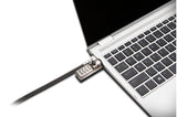 Kensington K63331WW Cable antirrobo Negro, Plata Portátil