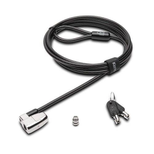 Kensington Candado con llave ClickSafe 2.0 para ranuras tipo "wedge" Cable antirrobo Negro, Plata Portátil 210