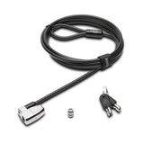 Kensington Candado con llave ClickSafe 2.0 para ranuras tipo "wedge" Cable antirrobo Negro, Plata Portátil 210