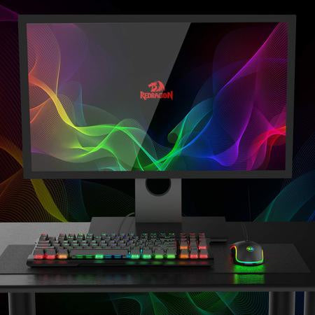 REDRAGON M711 COBRA CHROMA, Mouse optico, Diestro, USB tipo A, 10000 DPI
