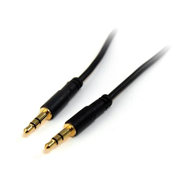 StarTech.com Cable Delgado de 91cm de Audio Estéreo Conector Mini Jack 3,5mm - Plug TRRS - Macho a Macho Cable 0,91 m 3,5mm Macho 3,5mm