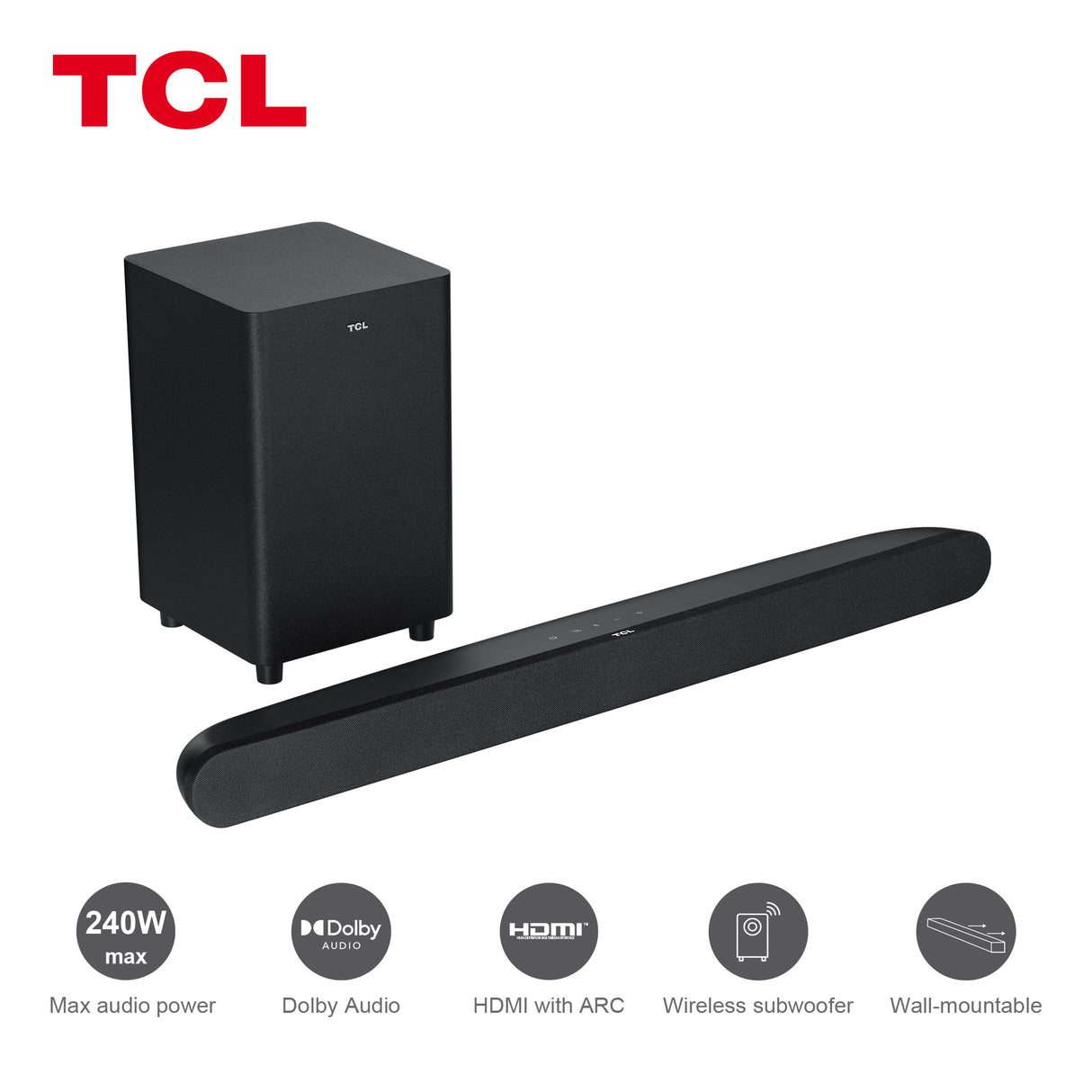 TCL TS6110 altavoces soundbar 2.1 canales 240 W Si 240 W