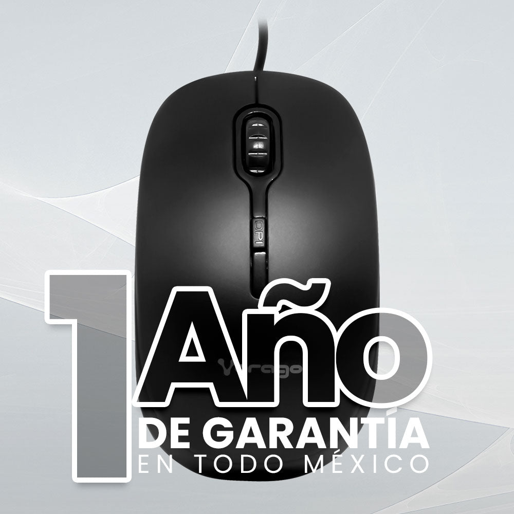 Vorago MO-100 ratón USB tipo A Óptico 1000 DPI