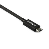 StarTech.com Cable Thunderbolt 3 Pasivo de 80cm - 40Gbps - PD 100W - Vídeo 4K/5K - Cable Thunderbolt - Certificado Thunderbolt - Compatible con USB4 / Modo Alt DP - Thunderbolt 4 - USB 3.2 - USB-C Cable Masculino Masculino 0,8 m 40 Gbit/s