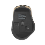 Getttech GGM-STDBW-01-GD ratón Oficina Diestro RF inalámbrico + bluetooth 7200 DPI, Negro, Oro