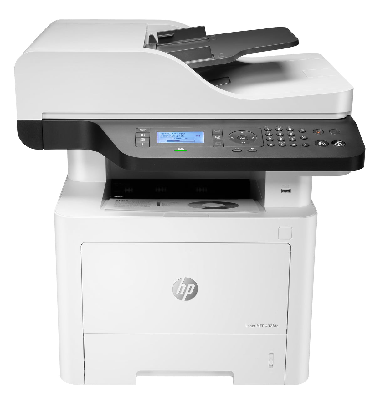 HP Laser 432fdn Multifunction Blanco y negro Impresora, Sólo Ethernet; Fotocopiadora, escáner