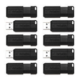 Verbatim PinStripe USB Flash Drive – Business 10pk unidad flash USB 32 GB USB tipo A 2.0 Negro