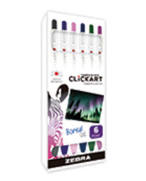 Zebra 407SBRFNE006 marcadores 6 pieza(s) Colores surtidos Colores surtidos