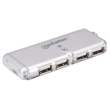 Manhattan Hub de Bolsillo USB de Alta Velocidad 2.0 hubs de interfaz USB 2.0 USB 2.0 4 4