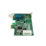 StarTech.com Tarjeta PCI Express Adaptadora Serie RS232 DB9 de 1 Puerto UART16550 - Tarjeta PCIe Controladora de Host Se