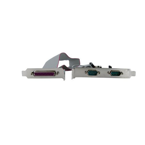 StarTech.com Tarjeta Adaptadora PCI Express de 2 Puertos Serie y 1 Paralelo RS232 UART 16550 Serial Tarjetas y adaptador