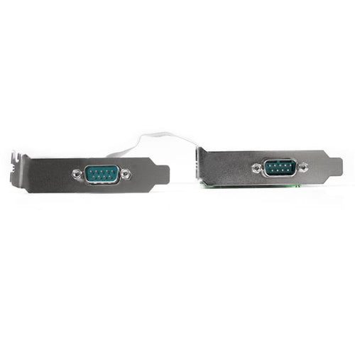 StarTech.com Tarjeta Adaptadora PCI Express de 2 Puertos Serie de Perfil Bajo RS232 UART 16550 Serial Tarjetas y adaptad