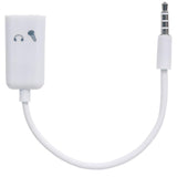 Manhattan Adaptador Audio Estéreo 3.5 mm 2 a1 para Micrófono Y Audífonos Cable 0,2 m 3,5mm Macho 2 x 3.5mm