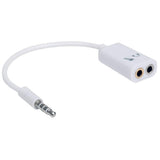 Manhattan Adaptador Audio Estéreo 3.5 mm 2 a1 para Micrófono Y Audífonos Cable 0,2 m 3,5mm Macho 2 x 3.5mm