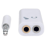 Manhattan Adaptador Audio Estéreo 3.5 mm 2 a1 para Micrófono Y Audífonos Cable 0,2 m 3,5mm Macho 2 x 3.5mm