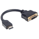 Manhattan Cable HDMI a DVI-D Cable Oro 0,2 m HDMI DVI-D