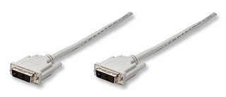 Manhattan 328821 cable DVI 1,8 m DVI-D Beige