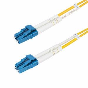 StarTech.com Cable de Fibra Óptica Dúplex LC a LC (UPC) OS2 Monomodo de 25m - 9/125µm - 100G - Resistente a Dobleces - L