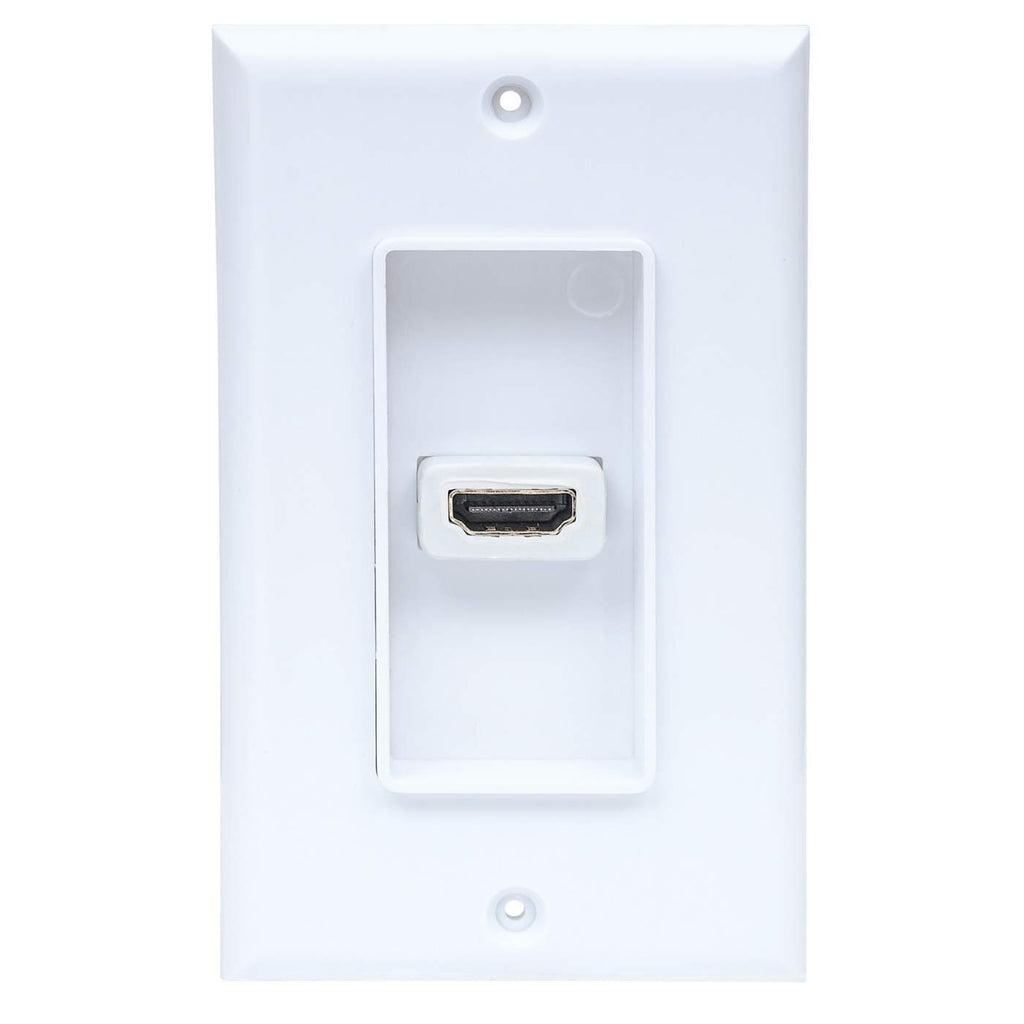 Manhattan Placa de pared HDMI de un puerto tomas de corriente HDMI 1 340 MHz Blanco
